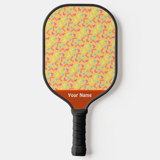 Cute Gele Workout Pro Pickleball Paddle (Achterkant)