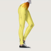 Cute Gele Zonnebloem Leggings Lang (Rechts)