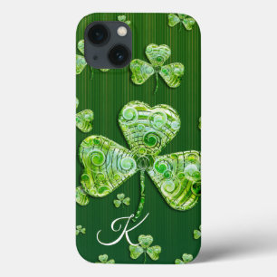 Cute geluksklaver Monogram Case-Mate iPhone Case
