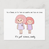 Cute Gemini in Kawaii Style Briefkaart (Voorkant)
