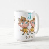 Cute Gemini Twins Koffiemok (Voorkant rechts)