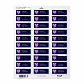 Cute Gemini Zodiac Custom Adresetiketten Etiket (Full Sheet)