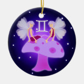 Cute Gemini Zodiac Keramisch Ornament (Voorkant)