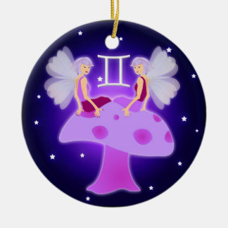 Cute Gemini Zodiac Keramisch Ornament