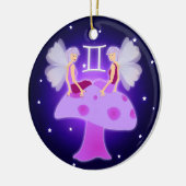 Cute Gemini Zodiac Keramisch Ornament (Links)