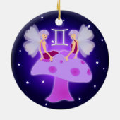 Cute Gemini Zodiac Keramisch Ornament (Achterkant)
