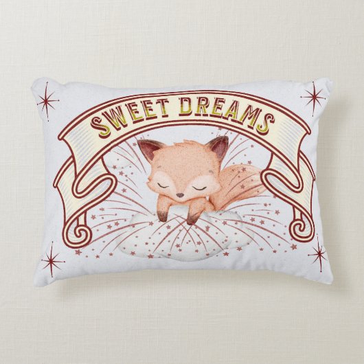 Cute Gender Neutral Baby Sweet Dreams Accent Kussen (Voorkant)