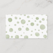 Cute Gender Neutral Elephant Diaper Raffle Informatiekaartje (Achterkant)