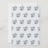 Cute Gender Neutral Oerwoud Lemur Name Baby shower Kaart (Achterkant)