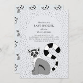 Cute Gender Neutral Oerwoud Lemur Name Baby shower Kaart (Voorkant / Achterkant)