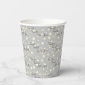 Cute Gender Neutral Twinkle Twinkle Little Star Papieren Bekers (Achterkant)