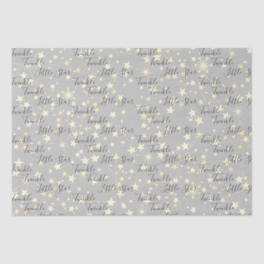 Cute Gender Neutral Twinkle Twinkle Little Star Tissuepapier (Voorkant)