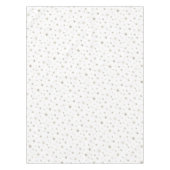 Cute Gender Neutral White Silver Star Elegant Tafelkleed (Voorkant)