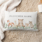 Cute Gender Neutral Woodland Animals Baby Kussen (Deken)