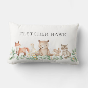 Cute Gender Neutral Woodland Animals Baby Kussen