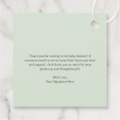 Cute Gender Neutral Woodland Animals Baby shower Bedankjes Labels (Achterkant)