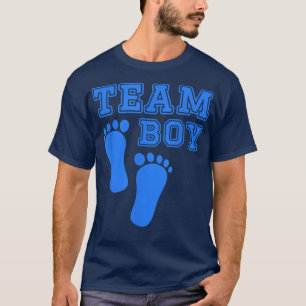 Cute Gender onthulling Team Boy baby shower Blue p T-shirt