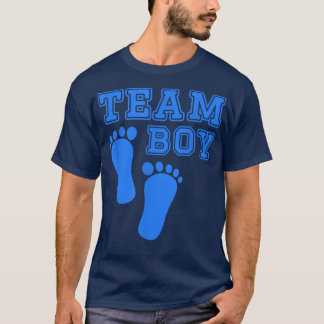 Cute Gender onthulling Team Boy baby shower Blue p T-shirt