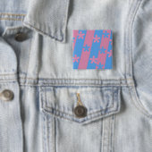 Cute Gender onthult ideeën. Vierkante Button 5,1 Cm (In situ)