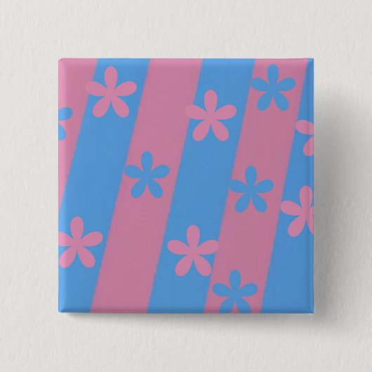 Cute Gender onthult ideeën. Vierkante Button 5,1 Cm (Voorkant)