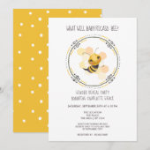 Cute Gender onthult wat Baby Baby shower zal worde Kaart (Voorkant / Achterkant)