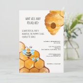 Cute Gender onthult wat Baby Baby shower zal worde Kaart (Staand voorkant)