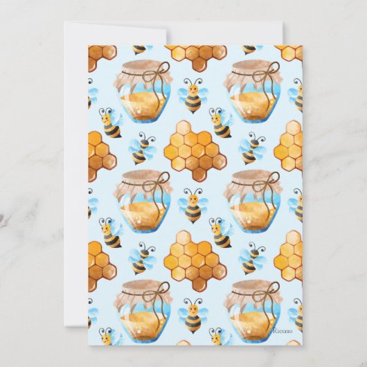 Cute Gender onthult wat Baby Baby shower zal worde Kaart (Achterkant)