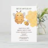 Cute Gender onthult wat Baby Baby shower zal worde Kaart (Staand voorkant)