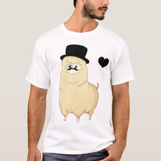 Cute Gentleman Alpaca T-shirt