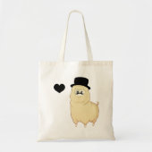 Cute Gentleman Alpaca Tote Bag (Voorkant)
