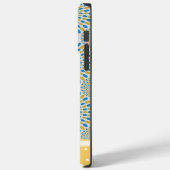 Cute Geometric Abstract Blue & Yellow Personated Case-Mate iPhone Case (Achterkant / Links)