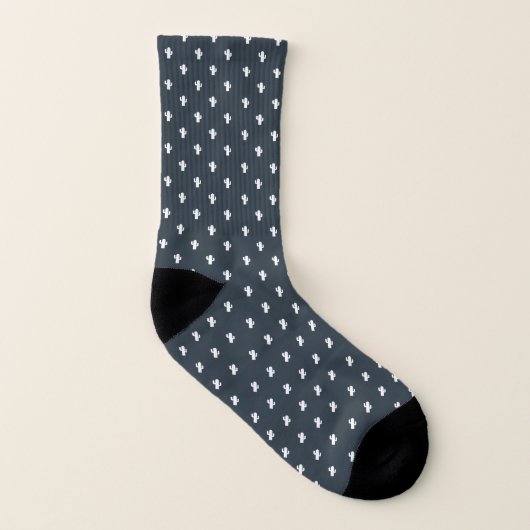 Cute Geometric Cactus Pattern Sokken (Links binnenkant)
