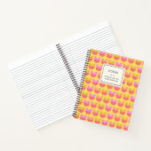 Cute Geometric Flower Pattern Yellow Personal Notitieboek (Binnen)