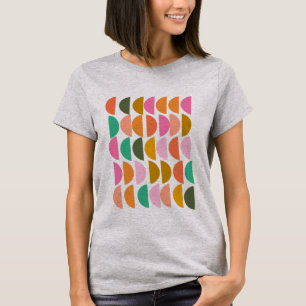 Cute Geometric Pattern in Modern Holiday Colors T-shirt