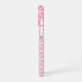 Cute Geometric Pattern of Triangles in Roze iPhone 16 Hoesje (Linkerkant)