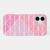 Cute Geometric Pattern of Triangles in Roze iPhone 16 Hoesje (Achterkant horizontaal)