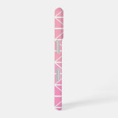 Cute Geometric Pattern of Triangles in Roze iPhone 16 Hoesje (Rechterkant)