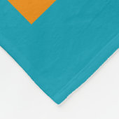 Cute Geometric Shape Pattern Pink Oranje Turquoise Fleece Deken (Hoek)