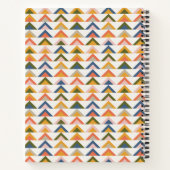 Cute Geometric Shapes Earthy Autumn Personalized Notitieboek (Achterkant)