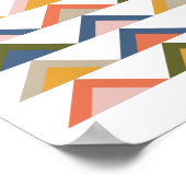 Cute Geometric Shapes in Earthy Autumn Colors Poster (Hoek)