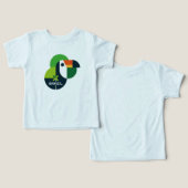 Cute Geometric Toucan Design Personalized Art (Ontwerp Voorkant & Achterkant)
