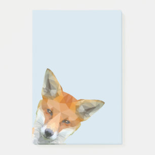 Cute geometrische fox post-it® notes