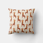 Cute Geometrische Giraffe Patroon Kussen (Achterkant)