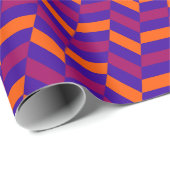 Cute Geometrische Glanzende Initiële Valentijnsdag Cadeaupapier (Rol Hoek)