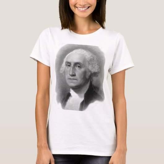 Cute George Washington T-shirt (Voorkant)