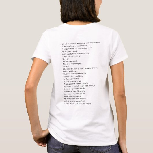 Cute George Washington T-shirt (Achterkant)