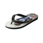 Cute Gepersonaliseerd fotoontwerp Kinder Teenslippers (Schuin)