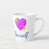 Cute Gepersonaliseerd Valentijnsdag Latte Mok (Rechts)