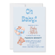 Cute Gepersonaliseerde Aquarel Teddybeer Jongen Sh