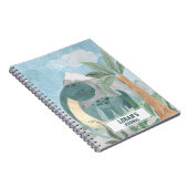 Cute gepersonaliseerde Brontosaurus Dinosaurus Notitieboek (Rechterzijde)